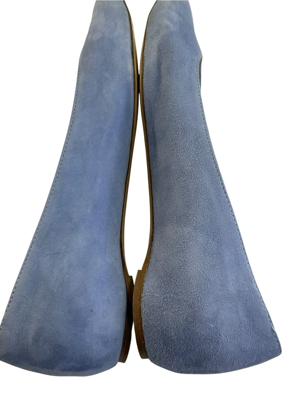 M.Gemi Essato Suede Blue ballet flats pointy toe size 38.5 / 8
